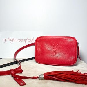 * SOLD * YSL Red Belt Bag